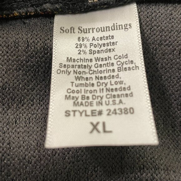 SOFT SURROUNDINGS Kimono Jacket, Black/Red/Green - XL - Picture 9 of 9